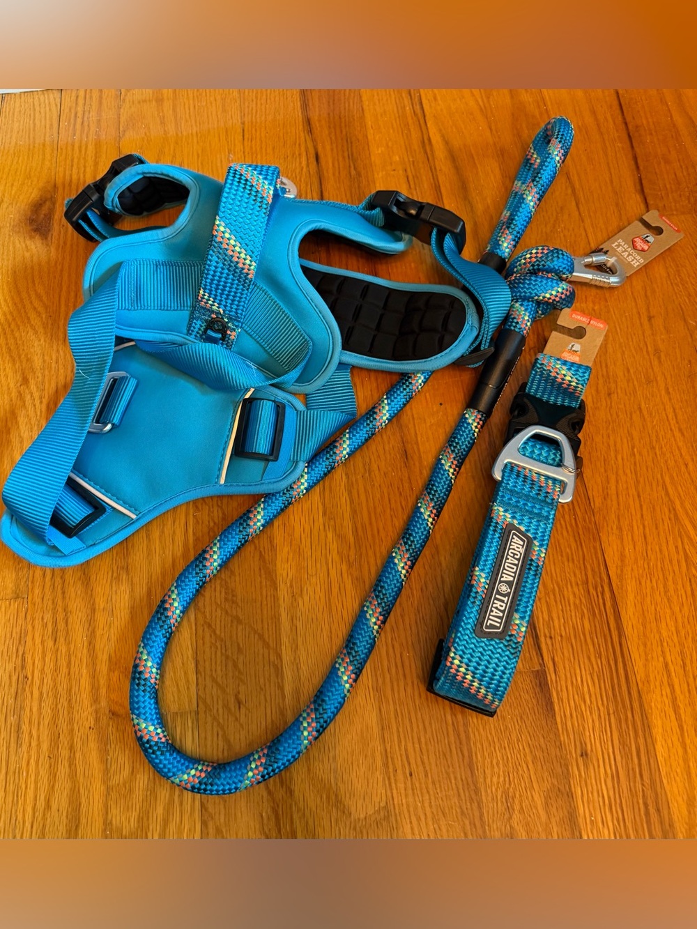Arcadia Trail Dog Harness, Leash, & Collar NWT - Large